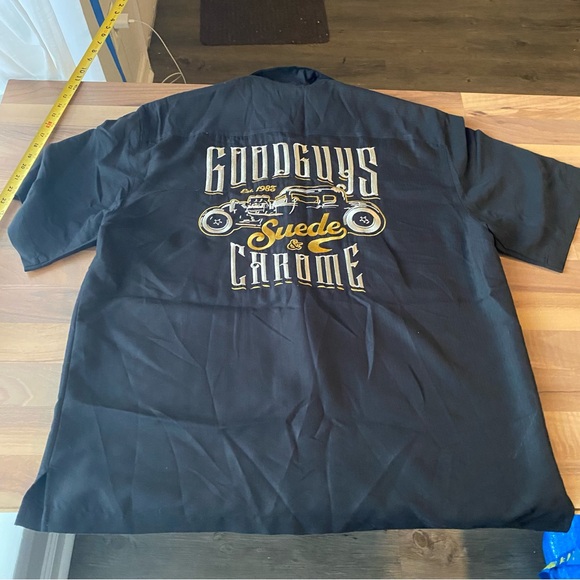 GOOD GUYS BLACK BUTTON DOWN SHIRT XL‎ - Picture 1 of 7